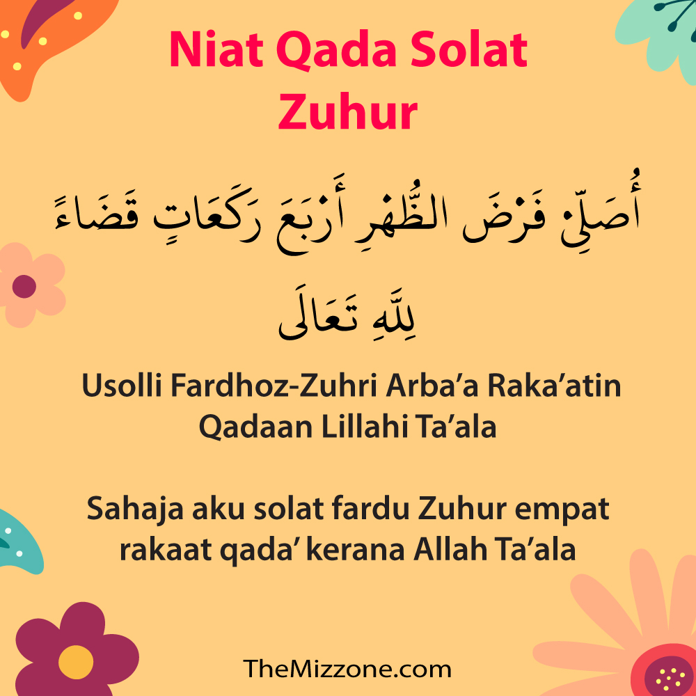 Niat Qada Solat Archives - The Mizzone